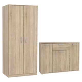 Zestaw Szafa + Komoda NIKO 8 - Meble Forte - BPmarket.pl