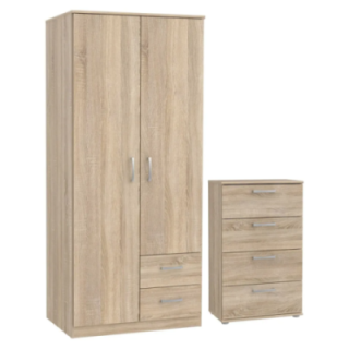 Zestaw Szafa + Komoda NIKO 9 - Meble Forte - BPmarket.pl