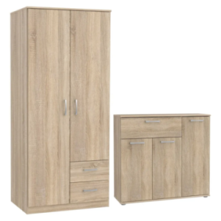 Zestaw Szafa + Komoda NIKO 11 - Meble Forte - BPmarket.pl